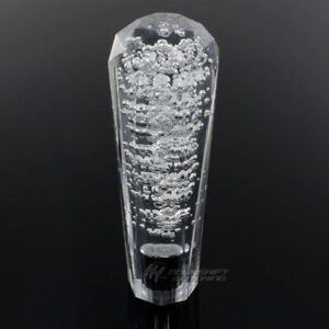 JDM VIP Diamond Crystal Manual  Bubble Shift Knob 150mm CLEAR For BMW AUDI