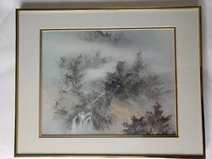 Lena Liu Winter Print Stamped Pencil Signed numbered Framed 16 x 20 - Picture 1 of 5