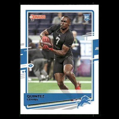 Quintez Cephus Rookie #280 2020 Donruss Detroit Lions Football Card NFL - Image 1 of 3