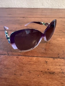 BVLGARI Sunglasses 8080-B Purple Multicolor Plastic Colored Stone Women'S Used - Picture 1 of 9