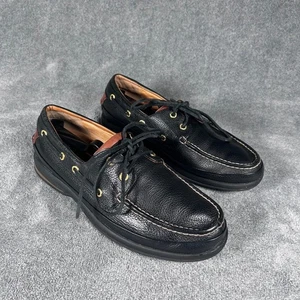 Sperry Bootsschuhe Top-Sider Gold Cup 2 Ösen Herren 8,5 schwarz genarbtes Leder - Bild 1 von 12