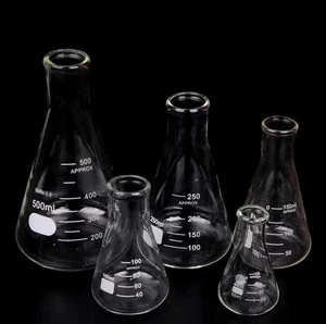 Bulk Buy 50ml-2000ml Flared Opening Erlenmeyer Flask Chemistry Conical Flask - Picture 1 of 15