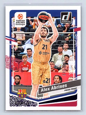 Alex Abrines 2023-24 Donruss EuroLeague #109 Purple Press Proof #/249 - Image 1 of 2