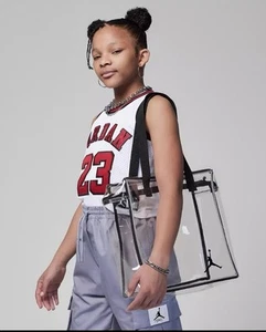Nike Jordan Stadium Clear Tote Bag (14L) Fanny Hip Purse See Through 9A0847-023 - Picture 1 of 2