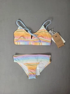 Billabong Girls Blissed Out CoCo Bralette Two-Piece Bikini Swimsuit Set Size 7 - Picture 1 of 8