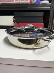 All-Clad Metal Crafters stainless steel Saute Pan 3 Qt with Lid - Picture 1 of 6