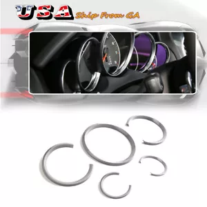 5X Consola Instrumento Pantalla Anillos Cubierta Decoración Para Porsche Panamera Cayenne 911 - Imagen 1 de 11