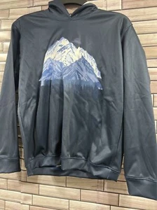 Mondays Child medium hoodie 10/12 navy blue mountains long sleeve pullover NWT - Picture 1 of 14