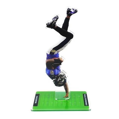 Lamar Jackson Figure - #8 of the Baltimore Ravens Flips for a Touchdown Ornament Cover