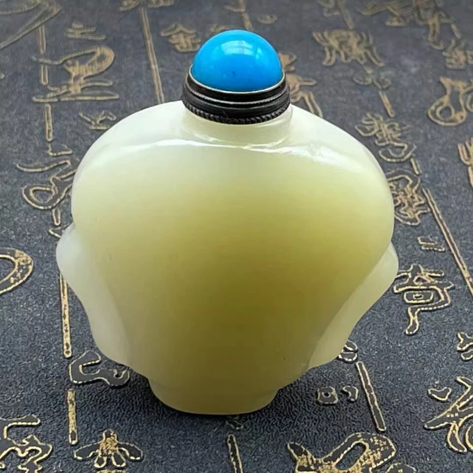 白玉古董中国鼻烟壶| eBay