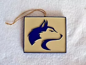 2003 Ridgewood Collectibles NCAA Washington Huskies UW Team Ornament set of 2 - Picture 1 of 3