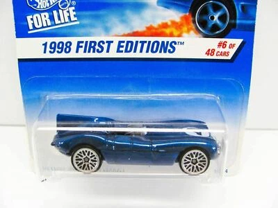 1 NEW Hot Wheels Die Cast Collectible -  Jaguar D-Type - Spider Web Rims - 1998b - Image 1 of 4