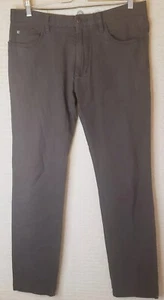 Linksoul Men’s 5-Pocket Performance Golf Pants 33x32 Gray COTTON BAMBOO - Picture 1 of 21