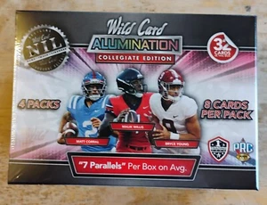 2021 WILD CARD ALUMINATION COLLEGE BOX ROOKIES  EDITION FOOTBALL FREE SHIPPING  - Picture 1 of 6