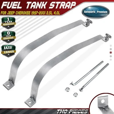 2 correas de tanque de combustible para Jeep Cherokee 1997-2001 2,5 L 4,0 L gasolina 52100009AB Foto 1 de 4