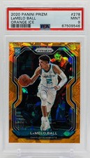 LaMelo Ball 2020-21 PANINI PRIZM ORANGE ICE RC #278 PSA 9 ROOKIE NBA Hornets 🔥