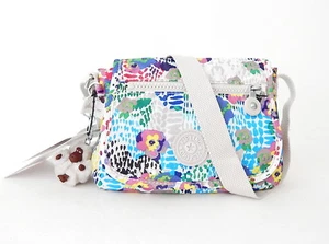 Neu mit Etikett Kipling Sabian Mini-Umhängetasche mit pelzigem Affen Gänseblümchen Tanz - Bild 1 von 11