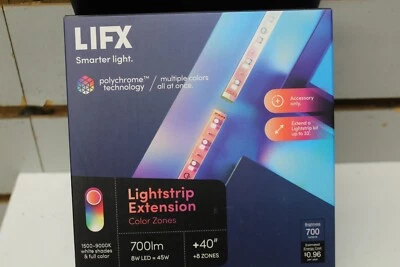 LIFX Smart Home 40 in. L Color Changing Plug-In LED Strip Light Extension SEALED