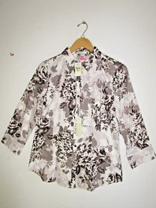 VAN HEUSEN Womens Dress Shirts Long Sleeve Button Down Shirts SIZE M - Picture 1 of 13