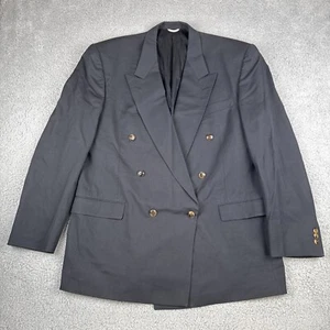 Giacca blazer cappotto sportivo Hart Schaffner Marx nero uomo 48L made in USA - Foto 1 di 20