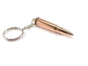 7.62x39 Kalashnikov cartridge keychain original FMJ bullet cooper jacket casing - Picture 1 of 2