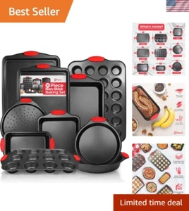 Non-Stick 10-Piece Baking Pan Set, BPA-Free Carbon Steel Bakeware Set with Si... - Picture 1 of 8