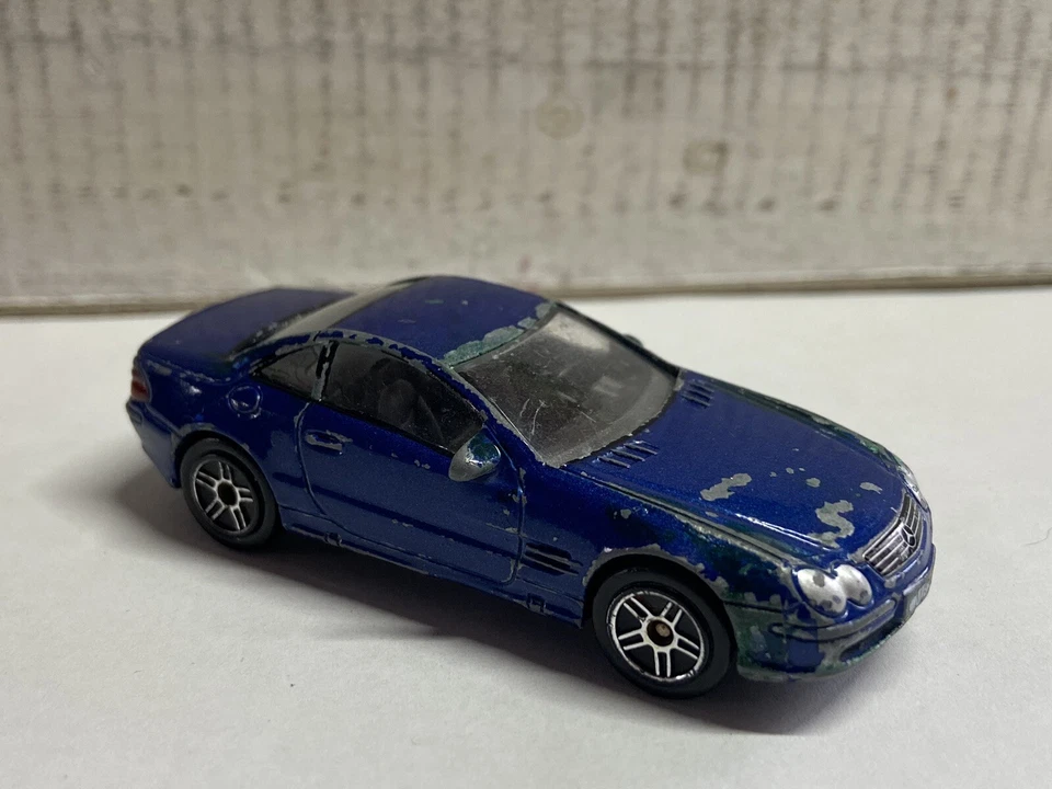 Brinquedo Realtoy Real - Mercedes Benz SL Coupe SL65 -Metálico Dk azul fundido - 1:59 - Imagem 1 de 4