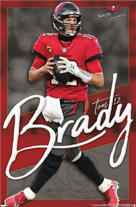 Tom Brady - Tampa Bay Buccaneers - QB - Licensed NFL Poster - 22 in x 34 in