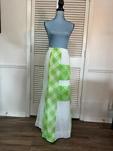 Vintage 60's/70's Chessa Davis Maxi Skirt Prairie Boho Hippie Cottagecore Green - Picture 1 of 7