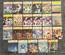Lot of (23) 1977-79 Sportscaster Series Football Cards Joe Namath Gale Sayers +