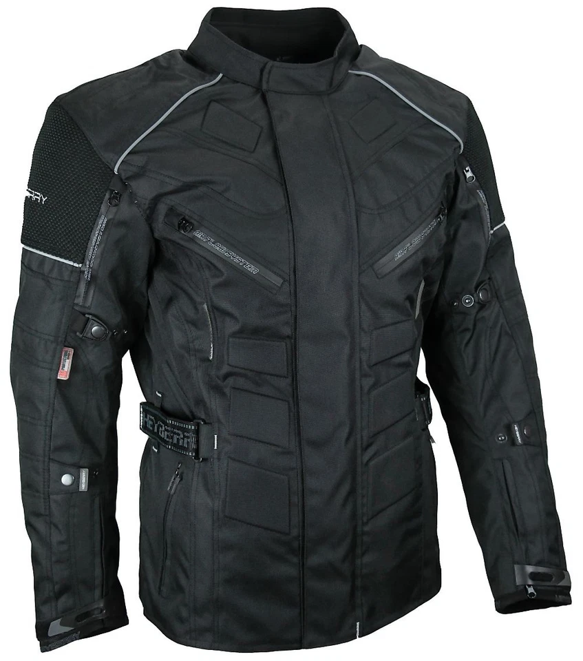 Herren Touren Motorradjacke Textil Heyberry schwarz Gr. M bis 7XL