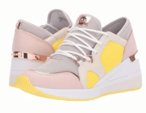 Michael Kors Liv Trainer Sneakers Mesh/Leather White/Aluminum Women’s Sz 10M - Picture 1 of 12