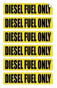 6-pack DIESEL FUEL ONLY Vinyl Decals | Stickers | Turbo Barrell Labels Markers - Bild 1 von 1