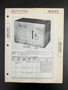 SAMS PHOTOFACT SERVICE MANUAL 1-21 GENERAL TELEVISION 1A5 2A5 3A5 5A5 15A5 19A5  - Picture 1 of 1