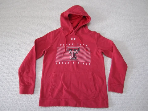 Texas Tech Sweatshirt Adult Extra Small Red Pullover Hoodie Red Raiders Mens Cover
