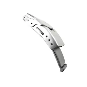 Stainless Steel Watch Buckle Clasp Tri-fold Adjustable 16-26mm Bracelet Repair - Picture 1 of 5