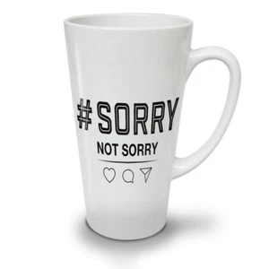 Wellcoda Sorry Not Sorry Social Media Latte Becher 12/17oz - Bild 1 von 15