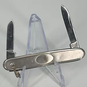 Vintage Anvil Stainless Pocket Pen Knife Made in USA ENGRAVABLE BLANK - Picture 1 of 8