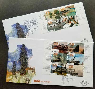 [SJ] Holland Netherlands Landscape Painting 2002 Tree River Arts (stamp FDC) - Image 1 of 4