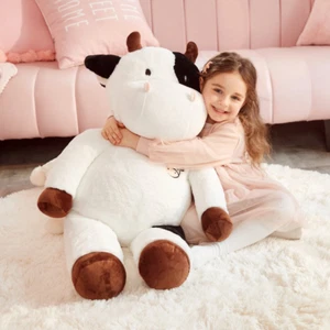 Animal Peluche 30" Vaca Suave Gigante Esponjoso Enorme Regalo Novia Para Ninos - Bild 1 von 12