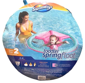Kleinkind Schwimmschwimmer 2 bis 4 Jahre Step 2 erstes Paddel rosa Federfalte - Bild 1 von 4