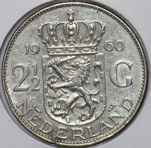 Netherlands 1960 2 1/2 Gulden 295907 combine shipping - Picture 1 of 2