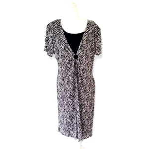 Connected Apparel Vintage 90er Kleid Artsy - Gr. 16 - Bild 1 von 5