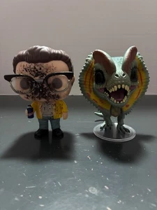 Funko POP Películas Parque Jurásico Paquete de 2 DENNIS NEDRY & DILOPHOSAURUS EE Excl. suelto - Imagen 1 de 5