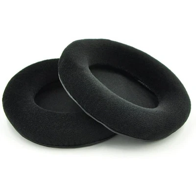 WEWOM Ersatz Ohrpolster kompatibel mit Teufel Aureol Real Kopfhörer | Velour | Schwarz
