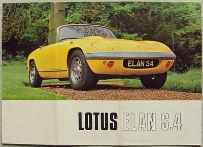 LOTUS ELAN S4 Car Sales Brochure c1968 #68/01/LH — 第 1/4 张图片