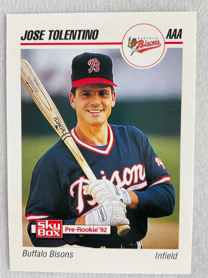 1992 Buffalo Bisons-SkyBox Minor League Baseball Card#42-Jose Tolentino - Image 1 of 1