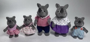 Sylvanian Forest Families Barenwald Nashorn 5er Familie Vintage selten - Bild 1 von 2