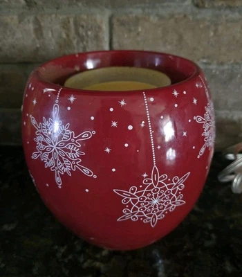 Yankee Candle Navidad Invierno Copo de Nieve Pieza Concentral Fácil Fusión Taza Calentador  Foto 1 de 3
