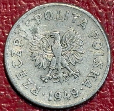 1949 POLAND 50 GROSZY COIN-AGT474 - Image 1 of 2